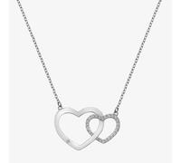 Hot Diamonds Striking Interlocking Hearts Topaz Necklace DN128