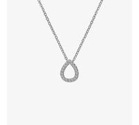 Hot Diamonds Striking Teardrop White Topaz Pendant Necklace DP695