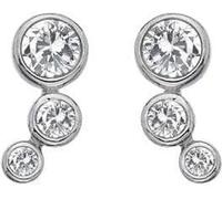 Hot Diamonds Sterling Silver Tender Earrings DE640 - Sterling Silver / Stone / Diamond