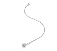 Hot Diamonds Tender Sterling Silver Topaz Cluster Pendant | 925 Sterling Silver, Real Hand Set Diamond and White Topaz Necklace | Luxury Gift Wrap Included