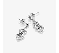Hot Diamonds Trio Silver Triple Heart Earrings DE702