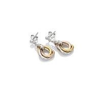 Hot Diamonds Trio Three Tone Teardrop Drop Earrings 1.2 x 2.5cm