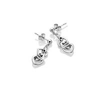 Hot Diamonds Trio Triple Heart Earrings - Sterling Silver | 7mm x 28mm