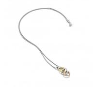 Hot Diamonds Trio Tri-Tone Triple Heart Necklace DP836