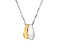 Hot Diamonds Two Tone Sterling Silver Droplet Pendant