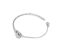 Hot Diamonds Willow Rope Sterling Silver and Diamond Bracelet | 925 Sterling Silver Rope Chain Bracelet with Real Hand Set Diamond | Jewellery Gift for Her with Gift Wrap Included