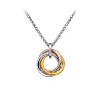 Hot Diamonds Calm Trio Pendant Rose and Yellow Gold Plated