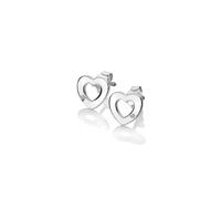 Hot Diamonds Women's Diamond Amulet Heart Earrings in Silver | Size: 9 Hot Diamonds Silver 9