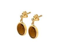Hot Diamonds X GEM Horizontal Oval Earrings Natural