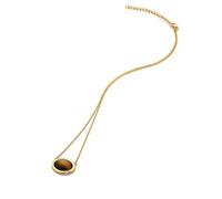 Hot Diamonds X GEM Horizontal Oval Necklace Natural