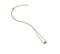 Hot Diamonds X GEM Rectangle Necklace Blue