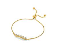 Hot Diamonds x Gemstones HDXGEM Tender Bracelet DL699 - 18ct Gold Plated / Sterling Silver / Diamond