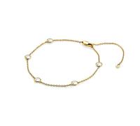 Hot Diamonds x Gemstones HDXGEM Tender Intermittent Bracelet DL698 - 18ct Gold Plated / Sterling Silver / Diamond