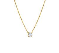 Hot Diamonds x Gemstones HDXGEM Tender Solitaire Necklace DN214 - 18ct Gold Plated / Sterling Silver / Diamond