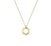 Hot Diamonds x Golden Edit Aura Gold Tone Necklace 1.5 x 2.1cm, 40-45cm