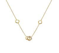 Hot Diamonds x Golden Edit Connected Gold Tone Necklace 40cm + 5cm