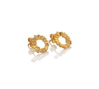 Hot Diamonds X Gold Edit Believe Gold Plated Diamond Open Circle Stud Earrings DE837