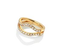 Hot Diamonds x Golden Edit Hope Gold Tone Extravagance Ring Size O