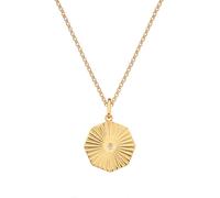 Hot Diamonds x Golden Edit Hope Gold Tone Octagon Necklace 1.5 x 2.4cm, 40-45cm