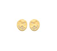 Hot Diamonds x Golden Edit Illuminate Gold Tone Stud Earrings 0.8 x 1cm