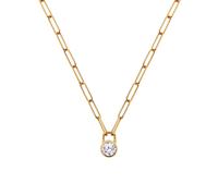 Hot Diamonds x GE Revolve 18ct Yellow Gold Plated Sterling Silver Topaz & Diamond Padlock Necklace