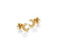 Hot Diamonds x Golden Edit Selene Gold Tone Stud Earrings 0.7 x 0.7cm