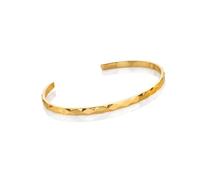 Hot Diamonds x Golden Edit Sterling Silver 18ct Gold Plated Harlequin Bangle | Acotis - Sterling Silver / 18ct Gold Plated / Diamonds