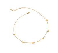 Hot Diamonds x Golden Edit Sterling Silver Beach Necklace | 18ct Gold