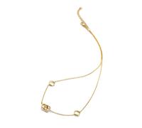 Hot Diamonds x Golden Edit Connected Gold Tone Necklace 40cm + 5cm