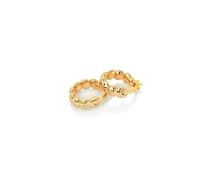 Hot Diamonds x Jac Jossa 18ct Gold Plated Sterling Silver Beach Earrings DE659 - 18ct Gold Plated Sterling Silver