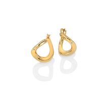 Hot Diamonds x Golden Edit Sterling Silver Gold Plated JJ Soul Twist Earrings