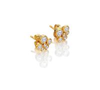 Hot Diamonds x Golden Edit Tender Cluster Forget Me Not Gold Tone Stud Earrings 0.9 x 0.9cm