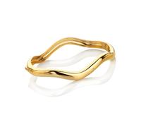 Hot Diamonds X Golden Edit Yellow Gold Plate Fiji Wave Bangle