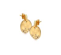 Hot Diamonds x Jac Jossa 18ct Gold HD X JJ Illuminate Drop Earring DE810 - Refined - Sterling Silver / 18ct Gold Plated / Topaz / Diamond / Topaz