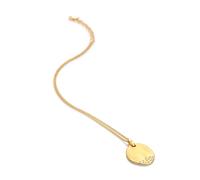 Hot Diamonds x Jac Jossa 18ct Gold HD X JJ Illuminate Large Necklace DP1021 - Elegant - Sterling Silver / 18ct Gold Plated / Topaz / Diamond / Topaz