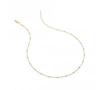 Hot Diamonds Embrace 18ct Gold Plated Beaded Cable Chain CH098
