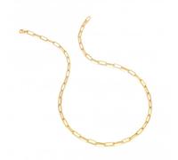 Hot Diamonds x Jac Jossa 18ct Gold Plated Silver Embrace Statement Round Chain - 50cm CH112 - 18ct Gold Plated Sterling Silver
