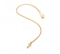 Hot Diamonds Gold Plated Initial Letter Pendant Necklace | 18ct Yellow Gold Plated 925 Sterling SIlver | Gift Wrap Included (Letter T)