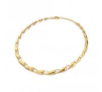 Hot Diamonds x Jac Jossa 18ct Gold Plated Sterling Silver Tide Statement Necklace DN195