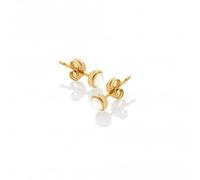 Hot Diamonds x Jac Jossa Calm Mother of Pearl S00tud Earrings DE755 - Sterling Silver / 18ct Gold / Mother of Pearl / Diamond / Mother of Pearl