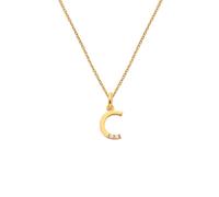 Hot Diamonds x Jac Jossa Gold Plated Sterling Silver Letter C Necklace