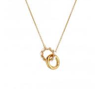 Hot Diamonds x Jac Jossa HD X JJ Calm Mother of Pearl Necklace DN166 - 18ct Gold Plated / Sterling Silver / Diamond