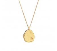 Hot Diamonds x Jac Jossa HD X JJ Lunar Locket - Large Necklace DP907 - Signature Edition - Diamond / Sterling Silver / 18ct Gold Plated