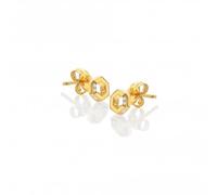 Hexagon White Topaz Earrings DE756
