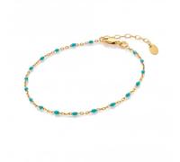 Hot Diamonds x Jac Jossa Ocean Turquoise Bracelet DL658 - Distinctive Detail | Acotis - Sterling Silver / 18ct Gold / Enamel