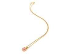 Hot Diamonds x Jac Jossa Restore Gold Plated Sterling Silver Rhodochrosite Pendant - Silver