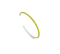 Hot Diamonds X Tasha Ghouri Enamel Sterling Silver Bangle | 925 Sterling Silver Diamond Bangle | Colourful Enamel Bracelet with a Real Diamond - Luxury Jewellery Gift for Her (Neon)