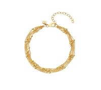 Hot Diamonds x Tasha Ghouri Multi Strand Bead Gold Tone Bracelet 17-21cm