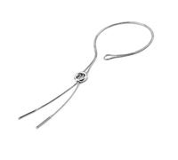 Hot Diamonds Youthful Circle Lariat Silver Necklace | 925 Sterling Silver Adjustable Lariat Pendant with a Circle Drop | Features a Real Diamond in Elegant Gift Box | Lucury Jewellery for Her