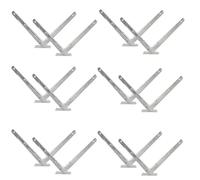 Hot-Dip Galvanized Razor Wire V-Bracket - 6 Pairs Barb Wire Extension Brackets for Easy Installation and Enhanced Security Solutions